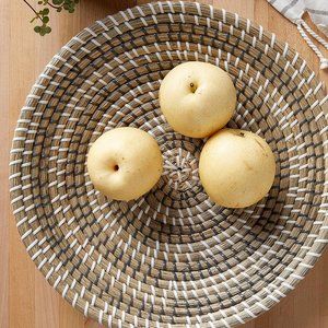 ROUND SEAGRASS FRUIT BOWL
